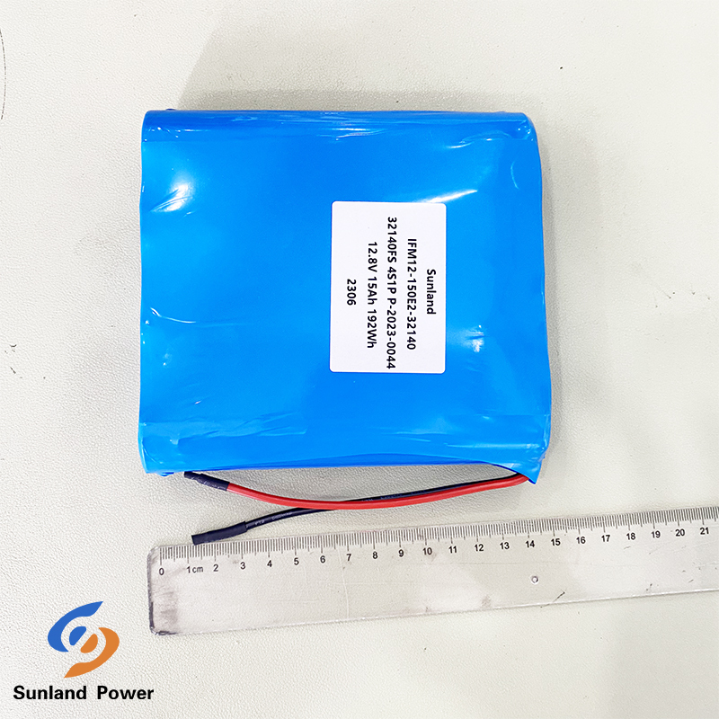 Long Cycle Life 12V 15AH Battery Pack 32140 4S1P LiFePO4 Battery For Explosion-Proof Product