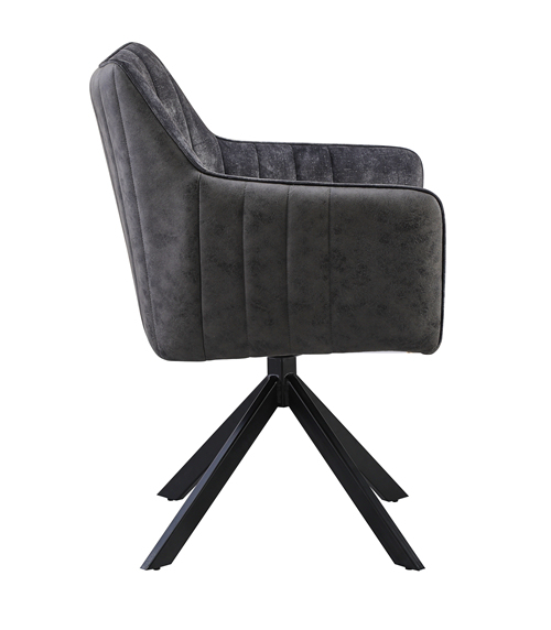 Industrial Style Black Swivel Chair