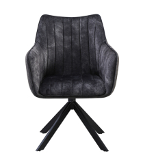 Industrial Style Black Swivel Chair