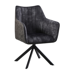 Industrial Style Black Swivel Chair