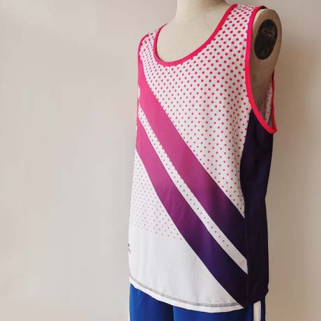 Custom made lightweight mesh running gym fitness singlet tanktop vest