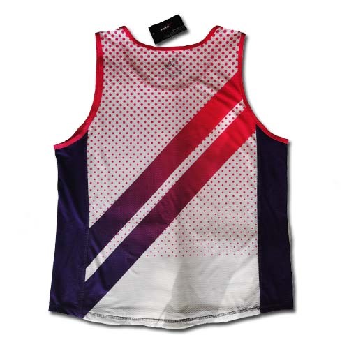 Custom made lightweight mesh running gym fitness singlet tanktop vest