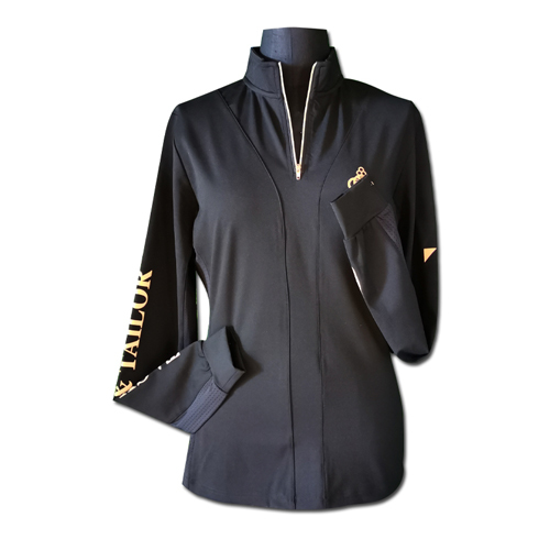 Customized fashional equestrian long sleeve high quality zip up ladies jacket