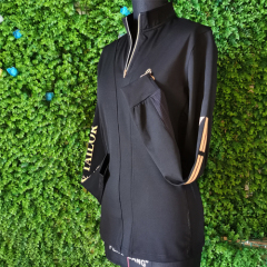 Customized fashional equestrian long sleeve high quality zip up ladies jacket