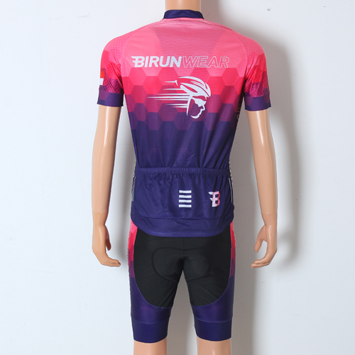 Custom Full Sublimation Short Sleeve Cycling Jersey