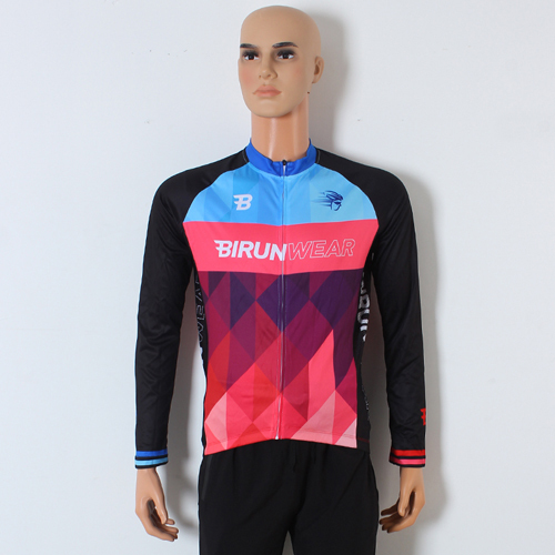 Custom Full Sublimation Long Sleeve Cycling Jersey Bizarre Sports