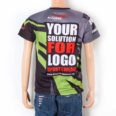 Custom Fully Sublimation Men T-Shirts Low MOQ 100% Polyester Unisex Short Sleeve Recycled