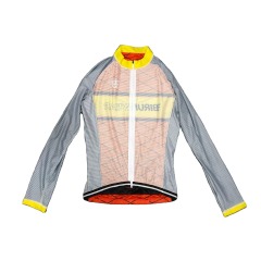 Wholesale Cycling Jerseys Custom Top Quality Logo Printing Sublimation OEM Mens Bike Team jersey Long Sleeve T-shirt in Bizarre Sportswear.