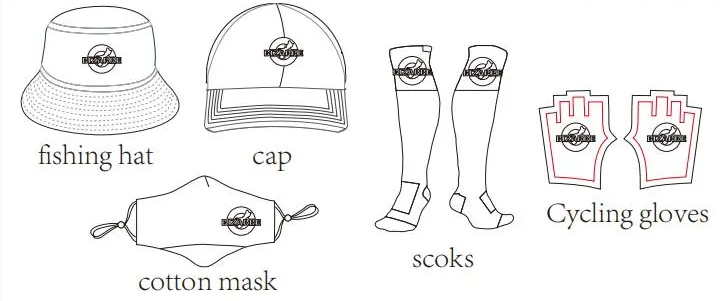 Custom caps socks gloves