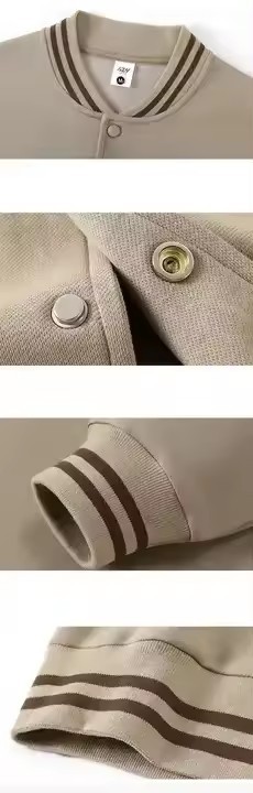 Custom Blank Baseball Jacket for Men and Women Letterman Coat Cotton Unisex Varsity Jackets