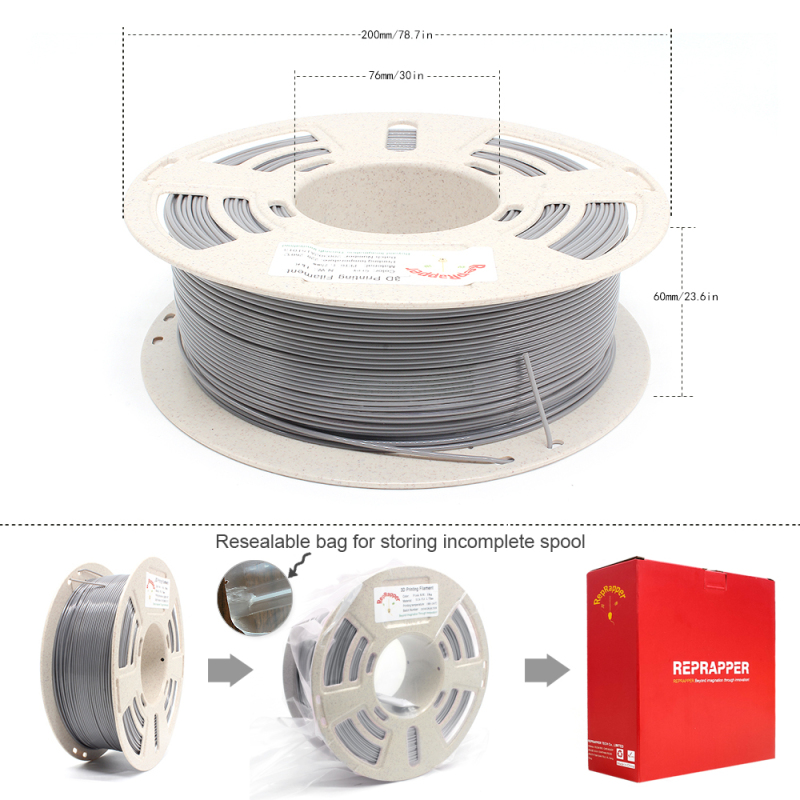 PETG Filament Easy-to-Print 1.75mm (+-0.03mm) 2.2lb (1kg), Stronger toughness