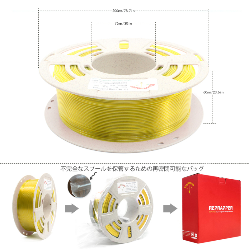 PETG Filament Easy-to-Print 1.75mm (+-0.03mm) 2.2lb (1kg), Stronger toughness