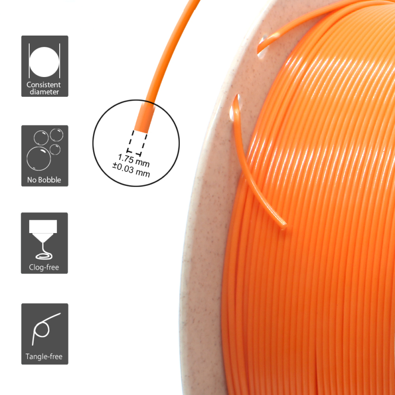 MABS (Modified ABS) Filament Low Warping 1.75 mm (+/- 0.03 mm) 1kg