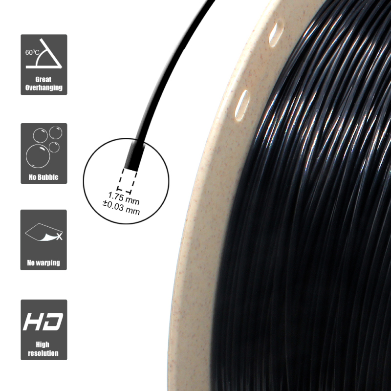 TPU Filament 1.75mm (± 0.03mm) 2.2lb (1kg), flexible filament