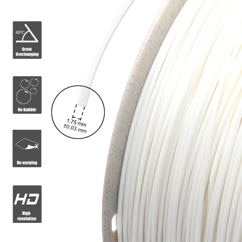 TPU Filament 1.75mm (± 0.03mm) 2.2lb (1kg), flexible filament