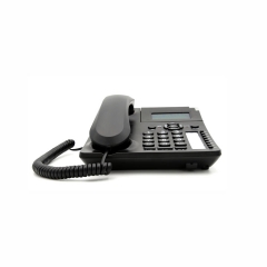 Teléfono fijo de dos líneas de molde privado Beawin con pantalla LCD frontal y teléfono de oficina con identificador de llamadas llamada en espera (PA003)