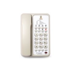 Hot Selling 5 Stars Hotel Guestroom Téléphone analogique filaire avec logo personnalisé et 8 groupes One Touch Memories Buttons (PA046)