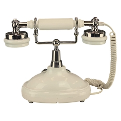 Telefone vintage retrô de venda imperdível da Amazon com campainha de metal clássico e telefone residencial com fio antigo com botão de pressão (PA198)