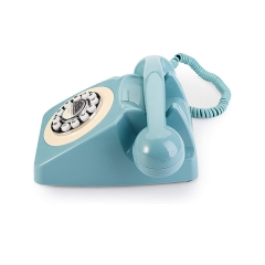 Antikes Telefon im amerikanischen Stil mit Wahlwiederholung und einzigartigem Royal Victoria Retro-Telefon mit mechanischem Klingelton (PA188)