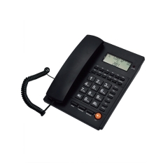 Preço de fábrica Telefone fixo fixo com função de rediscagem e visor de identificação de chamadas Telefon com fio para uso em escritório doméstico (PA117)
