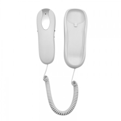 Wall Mountable Corded Trimline Telephone With 10 Groups Two Touch Memories And Slimline Handset Phone Works In Power Outages (PA017)