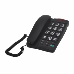 China Big Button Schnurgebundenes Telefon für ältere Menschen mit einstellbarer Lautstärke und heller LED-Funktion zur Anzeige eingehender Anrufe (PA189)
