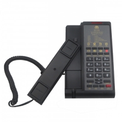 ワンタッチメモリルームサービスキーと着信用の赤いLED表示を備えたファッショナブルなホテルルーム電話 (PA039)