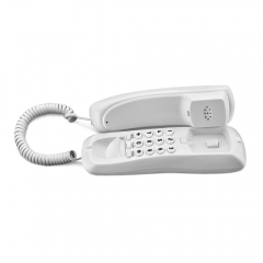 China Cheapest Price Fixed Line Corded Trimline Telephone with Ringer LED Indicator And Phone Buttons On The Base Factory (PA060)