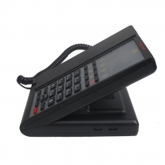 Telefone de quarto de hotel moderno com teclas de serviço de quarto com memória de um toque e indicação de LED vermelho para chamadas recebidas (PA039)