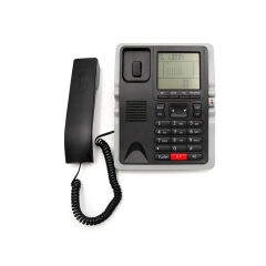 China Hot Selling Jumbo LCD Display 2-Line Landline Telephone with Blue Backlight and Last Number Redial Function Factory (PA078)