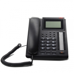 Teléfonos fijos LCD Head Up grandes de oficina con identificador de llamadas y manos libres 27 grupos Teléfonos de marcación rápida con memoria de un solo toque (PA095)