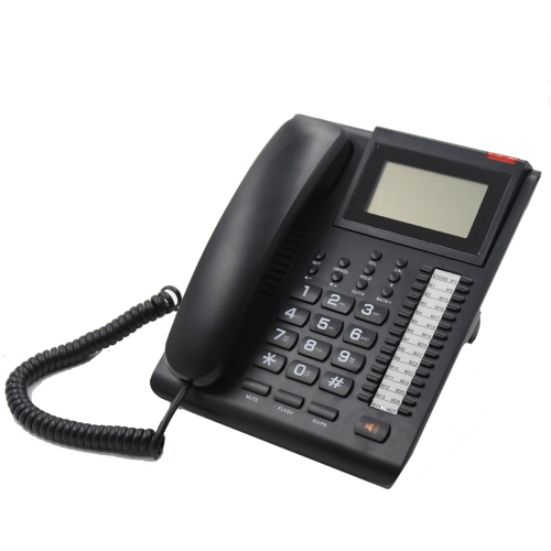 Office Large Head-Up LCD-Festnetztelefone mit Anrufer-ID und Freisprecheinrichtung für 27 Gruppen One-Touch-Speicher-Schnellwahltelefone (PA095)