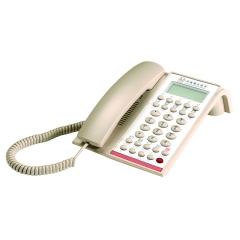 Teléfono de hotel de recepción con identificación de llamadas y teléfono analógico con cable adecuado para hoteles de 5 estrellas No requiere alimentación de CA (PA040B)