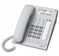 Telefone fixo PABX mais vendido da Panasonic com volume de campainha viva-voz ajustável e funções de luz de fundo de contraste de LCD (PA139)