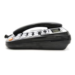 Crystal Button Desk Corded Telephone With LCD Display And Adjustable Volume Support Music On Hold And Calculator Function (PA5005)