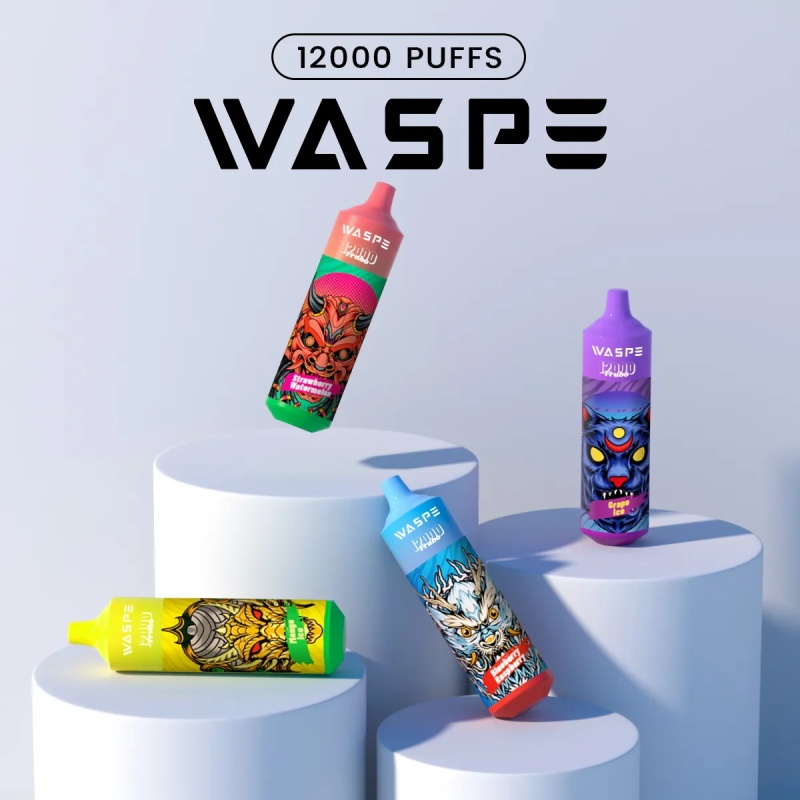 European Union Free Shipping Waspe 12000puffs dispsoable vape pod  Wholesale I vape Mixed Flavors