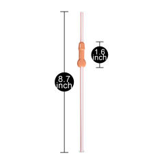 Sexy Cocktail Sipper ( 6 PCS in Polybag with Header )