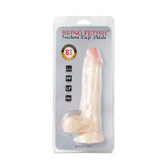 8.1'' Flesh Color Realistic Dildo with Balls