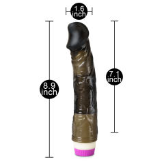 Clear Black Flexible Basic Realistic Vibrator
