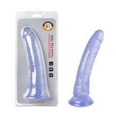 8.3'' Clear Purple Realistic Dildo with Suction Cup
