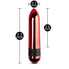 3.6'' Rechargeable Red Color 9 Speeds Vibrating Bullet