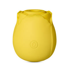 7-Function Yellow Color Silicone Clitoral Sucking Rose Vibrator