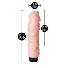 8.3'' Flesh Color Fat Realistic Penis Vibrator