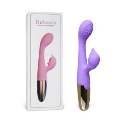 Purple 10-Speed Waterproof Vibrating Silicone Vibrator - Rechargeable
