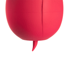 7-Function Red Color Silicone Clitoral Rose Sucking Vibrator with Vibrating Tongue