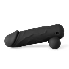 App-Controlled Black 10-Speed Rechargeable Waterproof Vibrating Mini Dildo