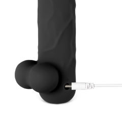 App-Controlled Black 10-Speed Rechargeable Waterproof Vibrating Mini Dildo