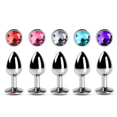 Purple Small Metallic Anal Plug