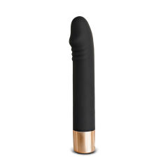 7-Speed Black & Gold Medical-Grade Silicone Rechargeable Vibrator