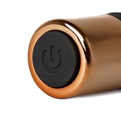 7-Speed Black & Gold Medical-Grade Silicone Rechargeable Rabbit Vibrator